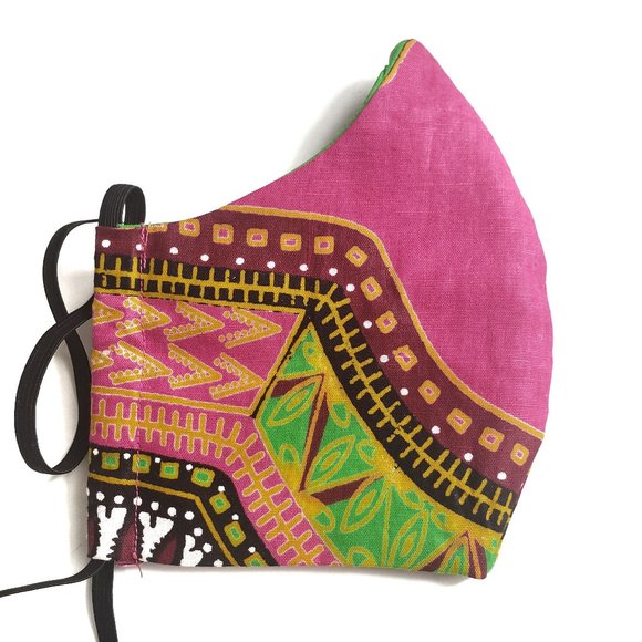 Cloth Face Mask 3 Layer Ankara Print FREE w BUNDLE - Picture 4 of 8
